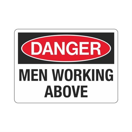Danger Men Working Above Sign